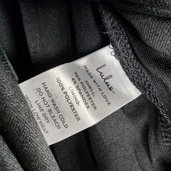 Lulus Stunning Arrival Black Satin Off The Shoulder Maxi Dress - Picture 11 of 12